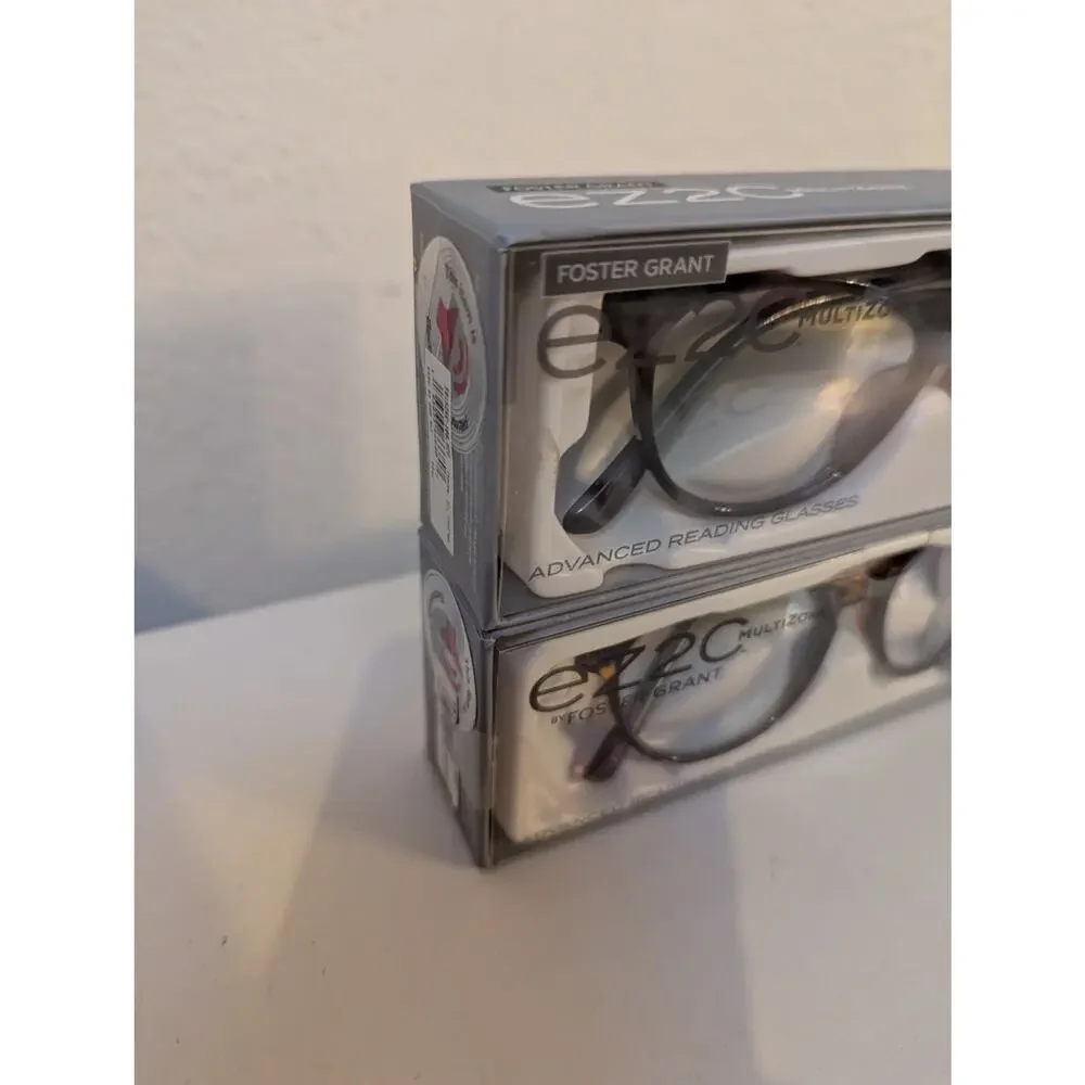 Foster Grant EZ2C Multizone Advanced Reading Glasses McKay MF & 606 BLU +1.00